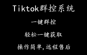 Tiktok群控系统